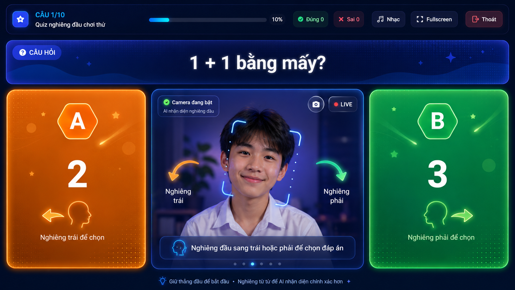 Video giới thiệu Quiz Nghiêng Đầu